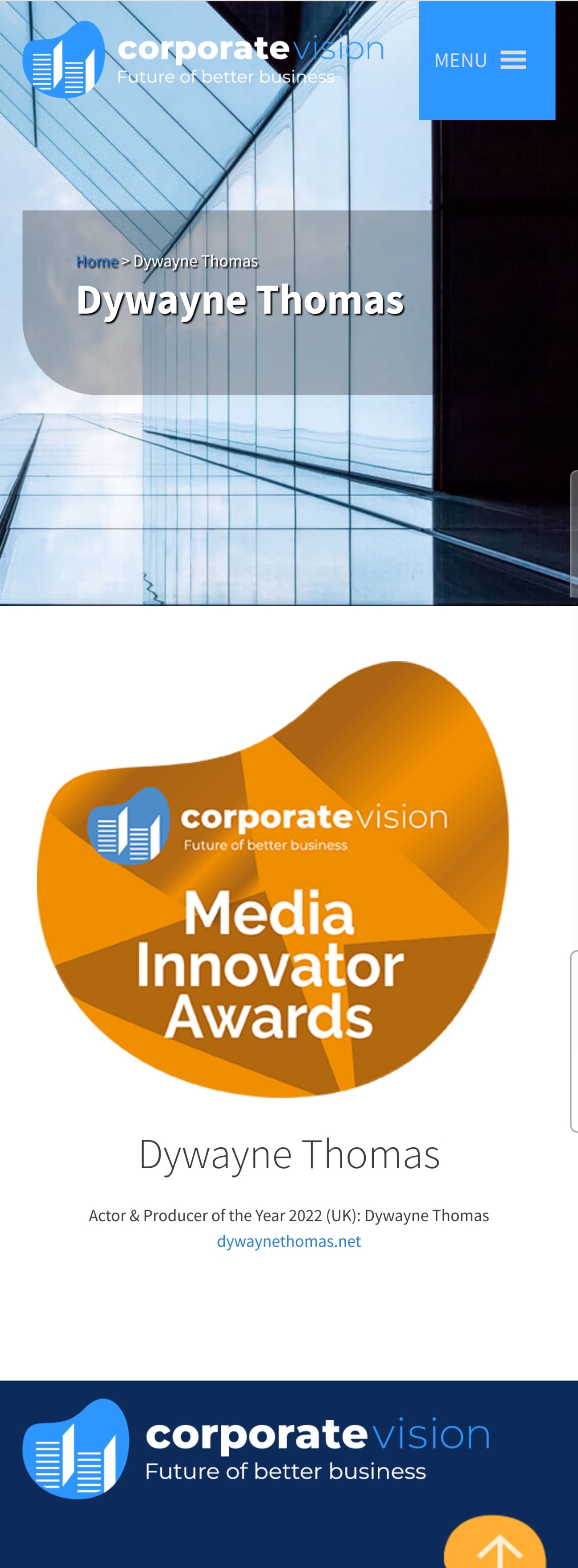 Media Innovator Awards - Actor & Producer of the Year 2022